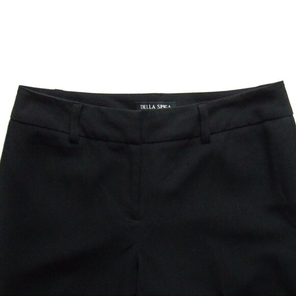 Della Spiga Italy trousers vintage black pants pleated straight 1990s office - Picture 8 of 12